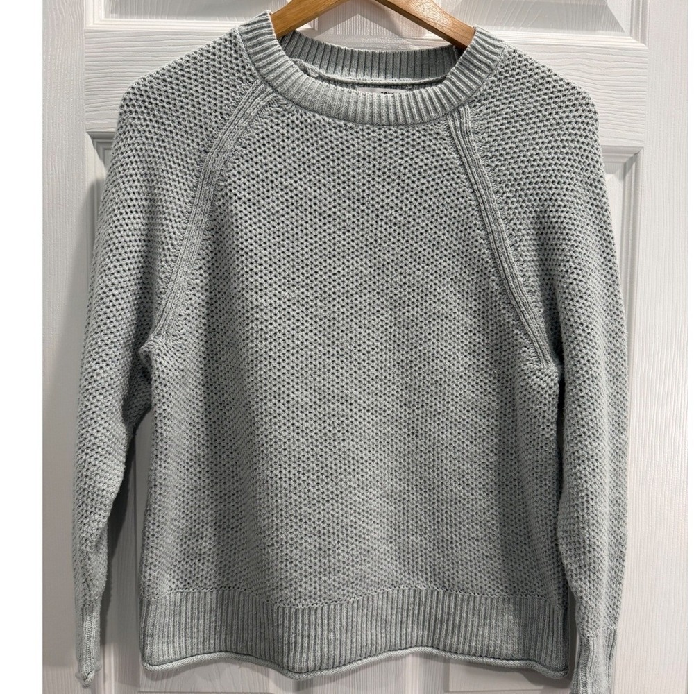SONOMA Goods for Life Women's Light Blue Textured Knit Sweater‎ Medium